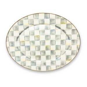 طبق تقديم كبير بيضاوي بنقشة ستيرلينغ تشيك